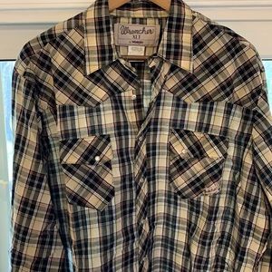 Button Pearl Snap Long Sleeve Shirt